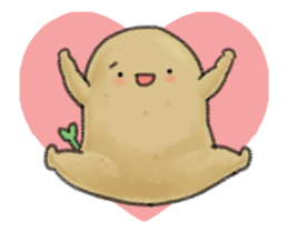 Animation chubby potato sticker #11996212