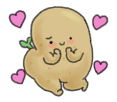 Animation chubby potato sticker #11996213