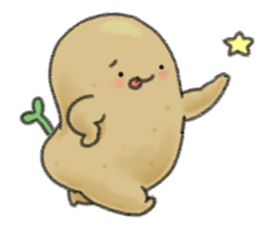 Animation chubby potato sticker #11996214