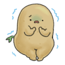 Animation chubby potato sticker #11996216