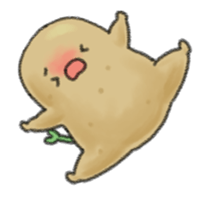 Animation chubby potato sticker #11996218