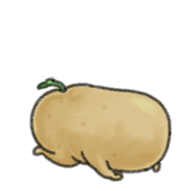 Animation chubby potato sticker #11996219