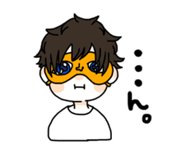 Daily boy wearing the glasses. sticker #11996261