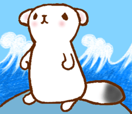 Ermine named Ten-chan sticker #11996654