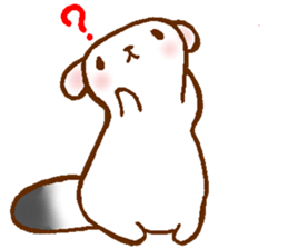 Ermine named Ten-chan sticker #11996655