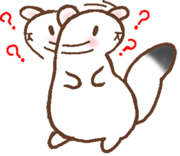 Ermine named Ten-chan sticker #11996656