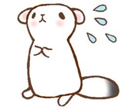Ermine named Ten-chan sticker #11996662