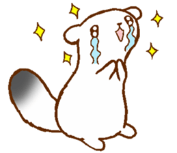 Ermine named Ten-chan sticker #11996664