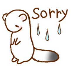 Ermine named Ten-chan sticker #11996673