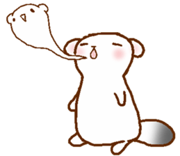 Ermine named Ten-chan sticker #11996675