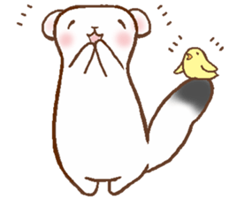 Ermine named Ten-chan sticker #11996693