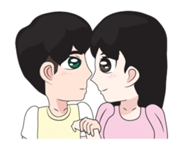 Lover cartoon sticker #11996908