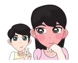 Lover cartoon sticker #11996915