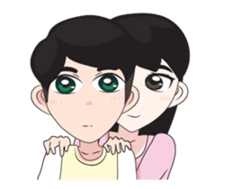 Lover cartoon sticker #11996921
