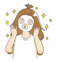 lazy girl. sticker #11997329