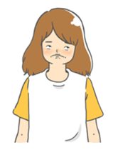 lazy girl. sticker #11997331