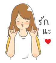 lazy girl. sticker #11997334