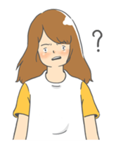 lazy girl. sticker #11997335