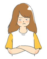 lazy girl. sticker #11997336