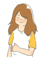 lazy girl. sticker #11997338