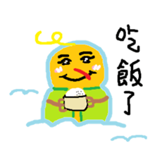 Look snowman summer sticker #11998340