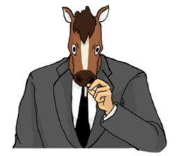 Headgear of horse sticker #11999487