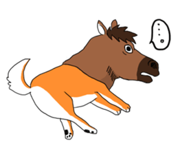 Headgear of horse sticker #11999496