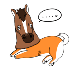 Headgear of horse sticker #11999497