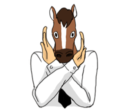 Headgear of horse sticker #11999513