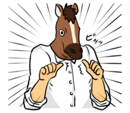 Headgear of horse sticker #11999514