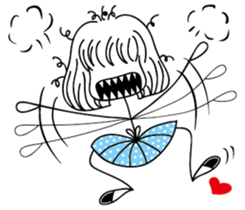 Slender girl sticker #11999700