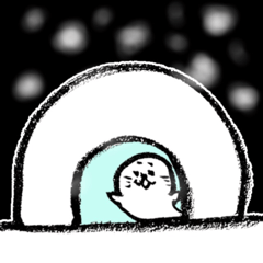 calligraphy pen seal winter.