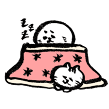 calligraphy pen seal winter. sticker #11999729