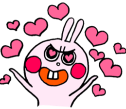 Very fascinating pink rabbit sticker #11999865