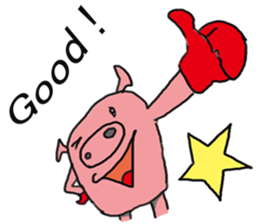 bu-ta-man sticker #12000230