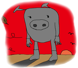 bu-ta-man sticker #12000242