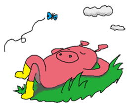 bu-ta-man sticker #12000258