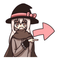 Witch, priest and neighbors in dungeon! sticker #12000674