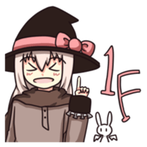 Witch, priest and neighbors in dungeon! sticker #12000682