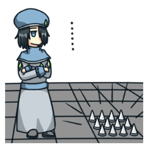 Witch, priest and neighbors in dungeon! sticker #12000699