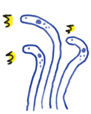 happy Spotted garden eel sticker #12001598