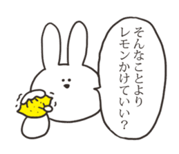 Sarcastic rabbit 2 sticker #12001672