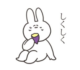 Sarcastic rabbit 2 sticker #12001695