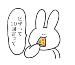 Sarcastic rabbit 2 sticker #12001708