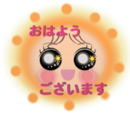 Big eyes girl stickers sticker #12001750