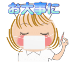 Big eyes girl stickers sticker #12001773