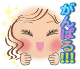 Big eyes girl stickers sticker #12001775