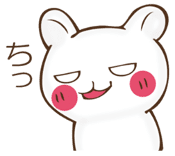 The rabbit which can't hide feeling sticker #12002400