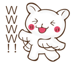 The rabbit which can't hide feeling sticker #12002409