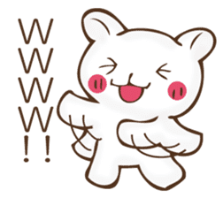 The rabbit which can't hide feeling sticker #12002409